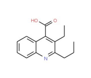 3-Ethyl-2-propyl-quinoline-4-carboxylic acid (CAS 380346-48-5) - chemical structure image
