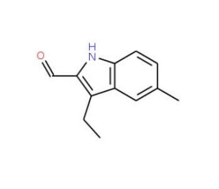 3-Ethyl-5-methyl-1H-indole-2-carbaldehyde - chemical structure image