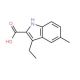 3-Ethyl-5-methyl-1H-indole-2-carboxylic acid - chemical structure image