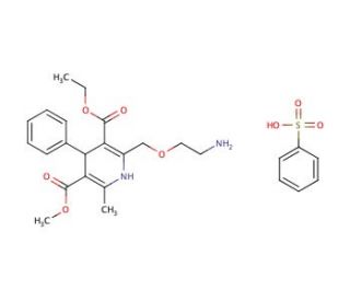3-ethyl 5-methyl 2-[(2-aminoethoxy)methyl]-6-methyl-4-phenyl-1,4-dihydropyridine-3,5-dicarboxylate benzenesulfonate - chemica