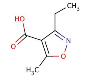 3-Ethyl-5-methylisoxazole-4-carboxylic acid (CAS 17147-85-2) - chemical structure image