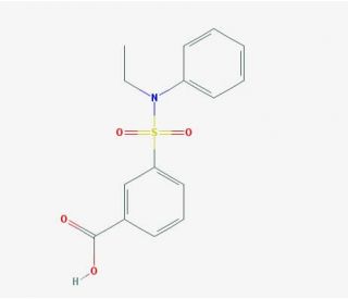3-(Ethyl-phenyl-sulfamoyl)-benzoic acid - chemical structure image