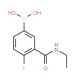 3-(Ethylcarbamoyl)-4-fluorobenzeneboronic acid (CAS 874219-20-2) - chemical structure image