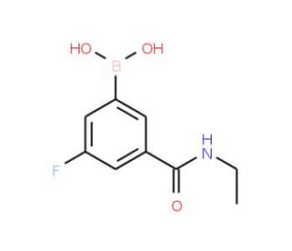 3-(Ethylcarbamoyl)-5-fluorobenzeneboronic acid (CAS 874219-38-2) - chemical structure image