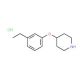 3-Ethylphenyl 4-piperidinyl ether hydrochloride - chemical structure image
