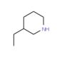 3-ethylpiperidine (CAS 13603-10-6) - chemical structure image