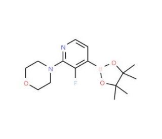 3-Fluoro-2-(4-morpholino)pyridine-4-boronic acid pinacol ester (CAS 957198-29-7) - chemical structure image