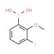 3-Fluoro-2-methoxyphenylboronic acid (CAS 762287-59-2) - chemical structure image