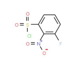 3-fluoro-2-nitrobenzene-1-sulfonyl chloride - chemical structure image