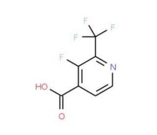 3-Fluoro-2-trifluoromethyl-isonicotinic acid (CAS 886510-09-4) - chemical structure image
