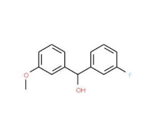 3-Fluoro-3&prime;-methoxybenzhydrol - chemical structure image