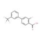 3-fluoro-3′-(trifluoromethyl)-1,1′-biphenyl-4-carboxylic acid (CAS 926222-59-5) - chemical structure image