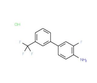 3-Fluoro-3&prime;-(trifluoromethyl)[1,1&prime;-biphenyl]-4-ylamine hydrochloride - chemical structure image