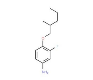 3-Fluoro-4-[(2-methylpentyl)oxy]aniline - chemical structure image