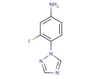 3-fluoro-4-(1H-1,2,4-triazol-1-yl)aniline (CAS 181997-13-7) - chemical structure image