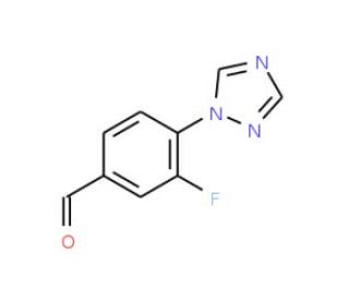 3-fluoro-4-(1H-1,2,4-triazol-1-yl)benzaldehyde - chemical structure image