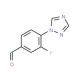 3-fluoro-4-(1H-1,2,4-triazol-1-yl)benzaldehyde - chemical structure image