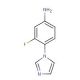 3-fluoro-4-(1H-imidazol-1-yl)aniline (CAS 190200-19-2) - chemical structure image
