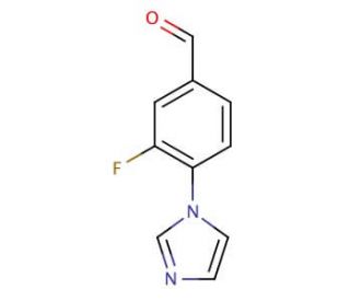3-fluoro-4-(1H-imidazol-1-yl)benzaldehyde (CAS 870841-69-3) - chemical structure image