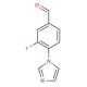3-fluoro-4-(1H-imidazol-1-yl)benzaldehyde (CAS 870841-69-3) - chemical structure image