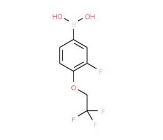 3-Fluoro-4-(2,2,2-trifluoroethoxy)phenylboronic acid (CAS 947533-09-7) - chemical structure image