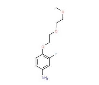 3-Fluoro-4-[2-(2-methoxyethoxy)ethoxy]aniline - chemical structure image