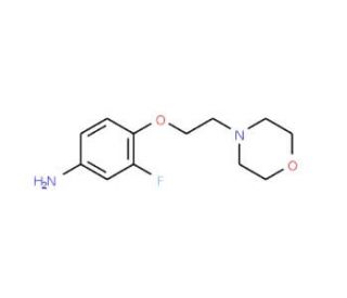 3-Fluoro-4-[2-(4-morpholinyl)ethoxy]phenylamine - chemical structure image
