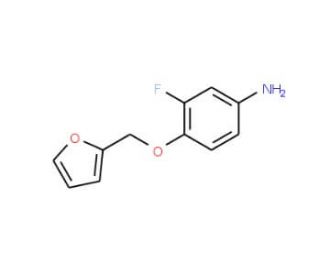 3-Fluoro-4-(2-furylmethoxy)aniline - chemical structure image