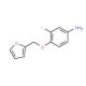 3-Fluoro-4-(2-furylmethoxy)aniline - chemical structure image