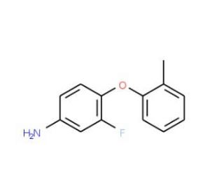 3-Fluoro-4-(2-methylphenoxy)aniline - chemical structure image