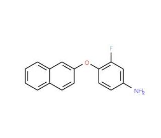 3-Fluoro-4-(2-naphthyloxy)aniline - chemical structure image