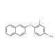 3-Fluoro-4-(2-naphthyloxy)aniline - chemical structure image