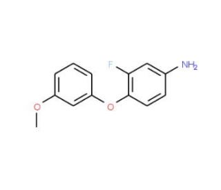 3-Fluoro-4-(3-methoxyphenoxy)phenylamine - chemical structure image