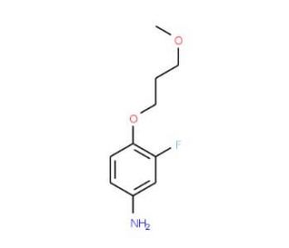 3-Fluoro-4-(3-methoxypropoxy)phenylamine - chemical structure image