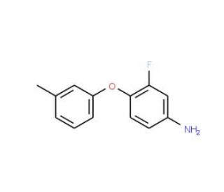 3-Fluoro-4-(3-methylphenoxy)aniline - chemical structure image