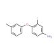 3-Fluoro-4-(3-methylphenoxy)aniline - chemical structure image