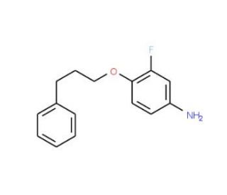 3-Fluoro-4-(3-phenylpropoxy)aniline - chemical structure image