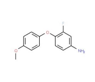 3-Fluoro-4-(4-methoxyphenoxy)phenylamine - chemical structure image
