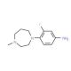 3-fluoro-4-(4-methyl-1,4-diazepan-1-yl)aniline - chemical structure image