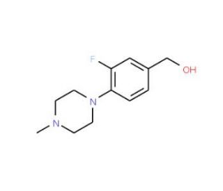 [3-fluoro-4-(4-methylpiperazin-1-yl)phenyl]methanol - chemical structure image