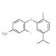 3-Fluoro-4-(5-isopropyl-2-methylphenoxy)aniline - chemical structure image