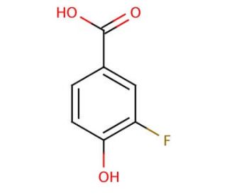 3-Fluoro-4-hydroxybenzoic acid (CAS 350-29-8) - chemical structure image