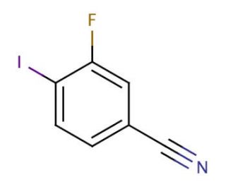 3-Fluoro-4-iodobenzonitrile (CAS 887266-99-1) - chemical structure image