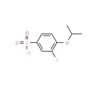3-fluoro-4-isopropoxybenzenesulfonyl chloride - chemical structure image