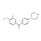 (3-Fluoro-4-methoxy-phenyl)-(4-piperazin-1-yl-phenyl)-methanone - chemical structure image