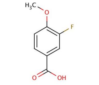 3-Fluoro-4-methoxybenzoic acid (CAS 403-20-3) - chemical structure image