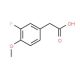 3-Fluoro-4-methoxyphenylacetic acid (CAS 452-14-2) - chemical structure image