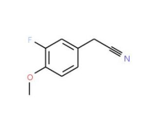 3-Fluoro-4-methoxyphenylacetonitrile (CAS 404-90-0) - chemical structure image