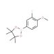 3-Fluoro-4-methoxyphenylboronic acid, pinacol ester (CAS 754226-34-1) - chemical structure image