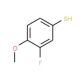 3-Fluoro-4-methoxythiophenol (CAS 89818-27-9) - chemical structure image